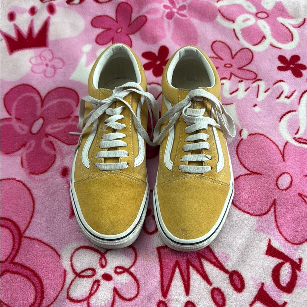 Vans Off The Wall Yellow Sneakers - Women’s 8